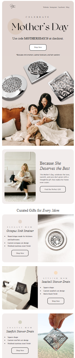 Mailchimp email template